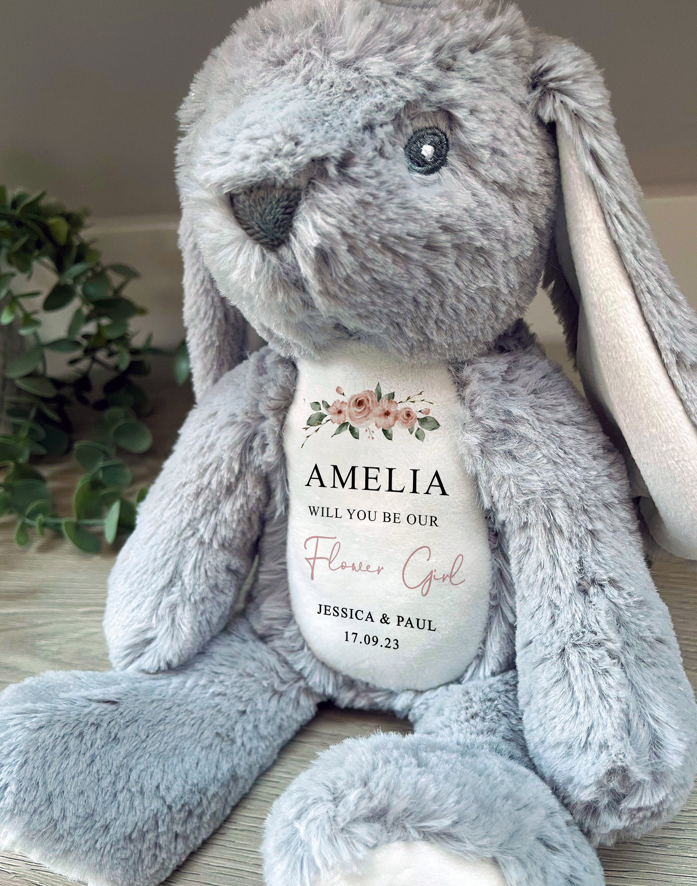 Personalised Wedding Proposal Soft Toy