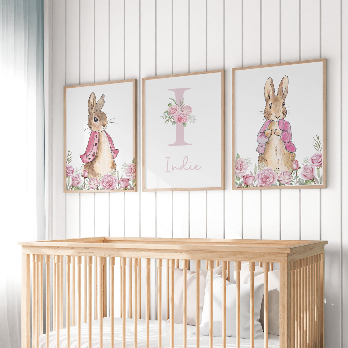 Personalised Peter Rabbit Nursery Print – Girls