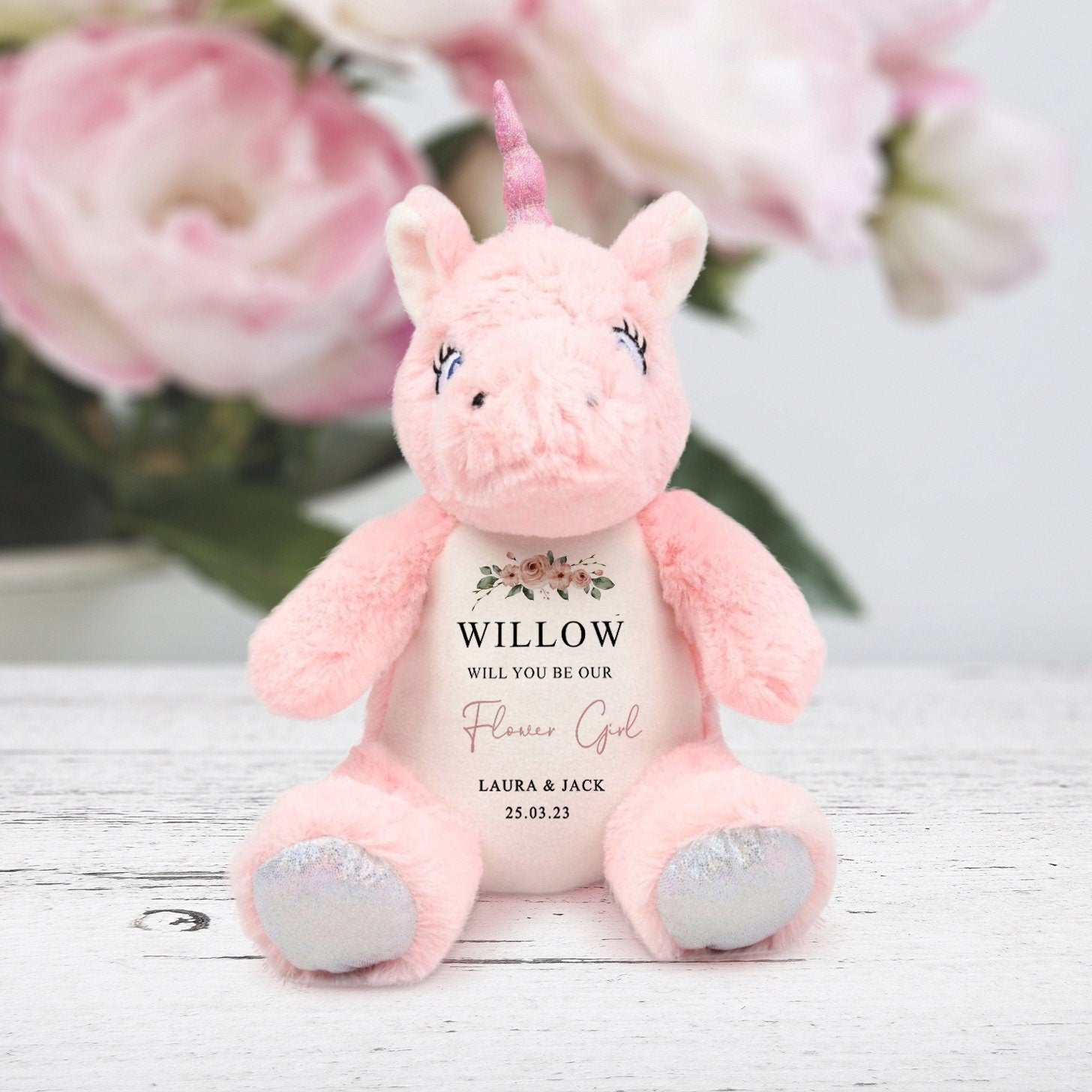 Personalised Wedding Proposal Soft Toy