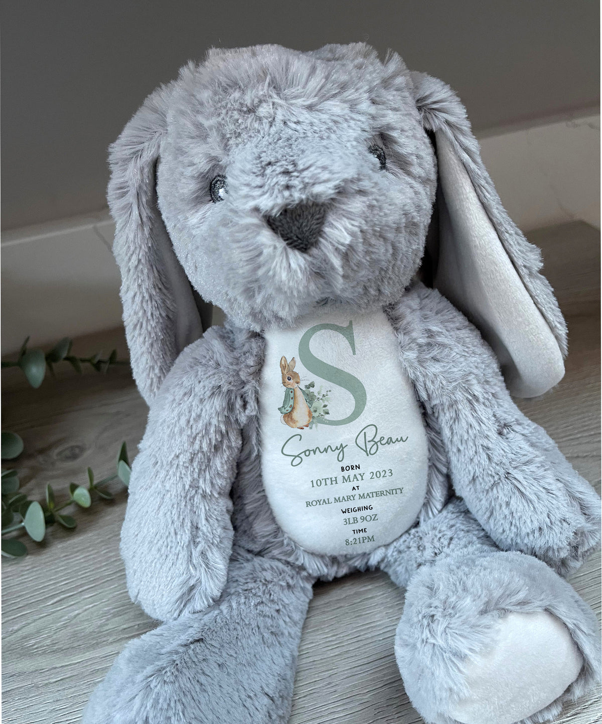 Personalised New Baby Soft Toy Gift