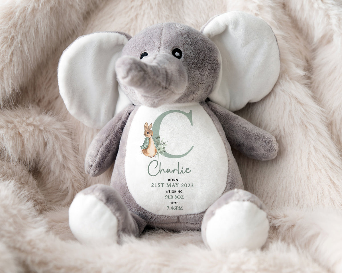 Personalised New Baby Soft Toy Gift