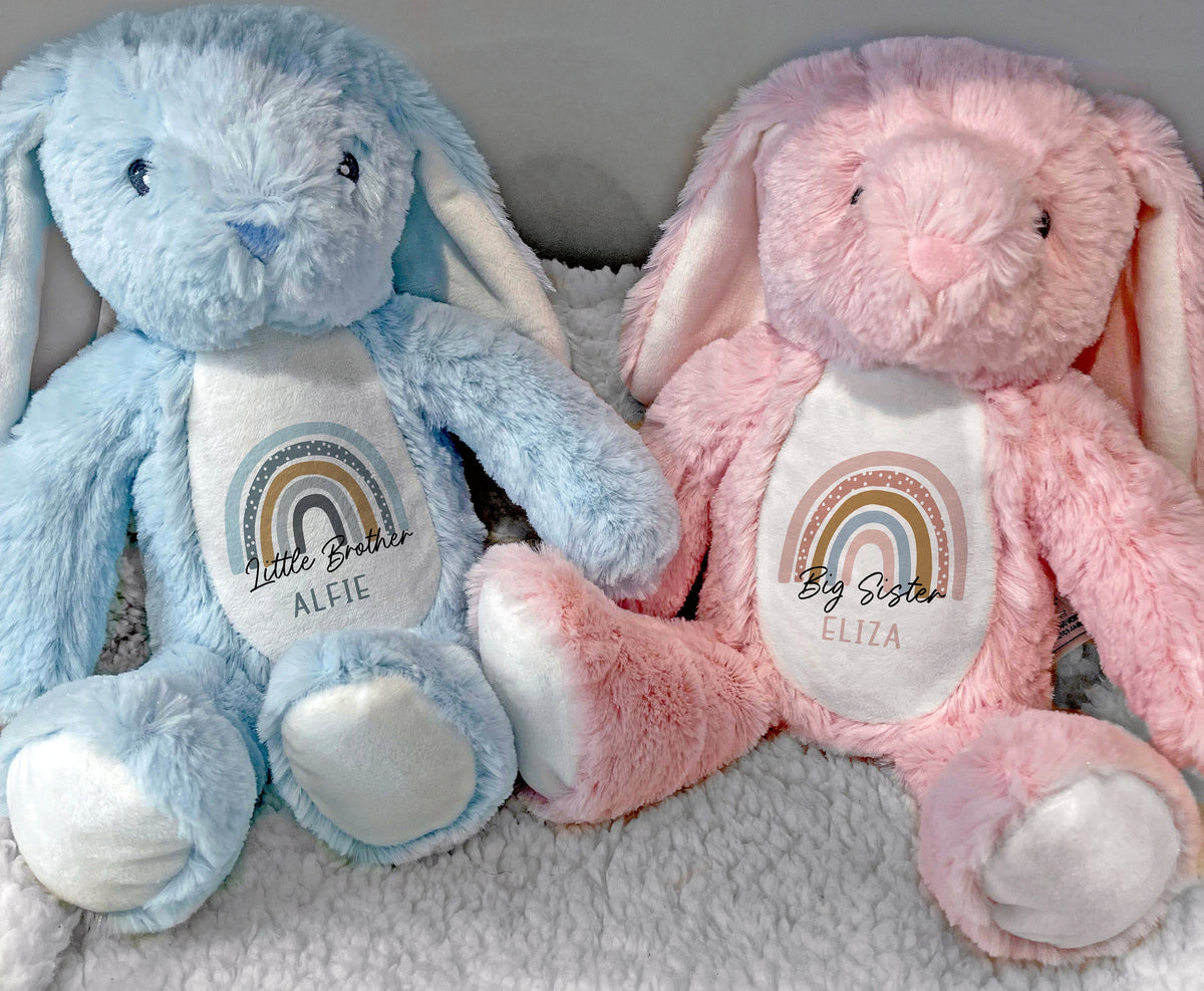 Personalised Sibling Soft Toy Gift