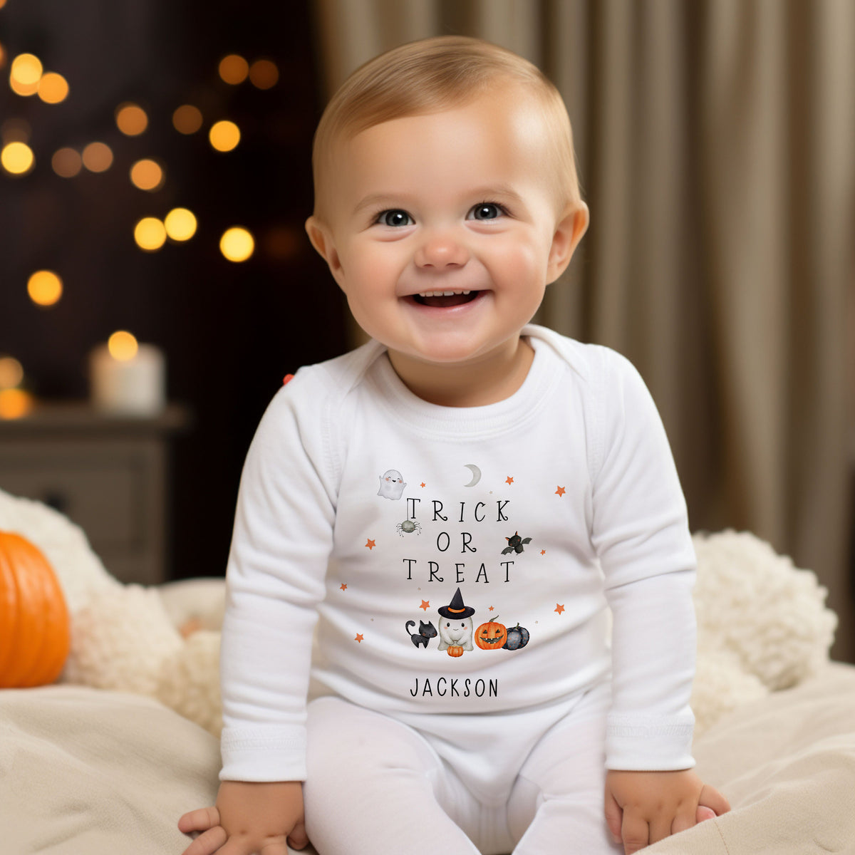 Personalised Trick or Treat Halloween T-Shirt