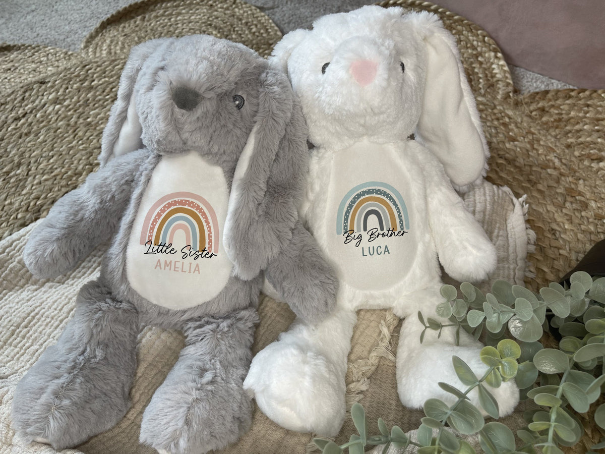 Personalised Sibling Soft Toy Gift