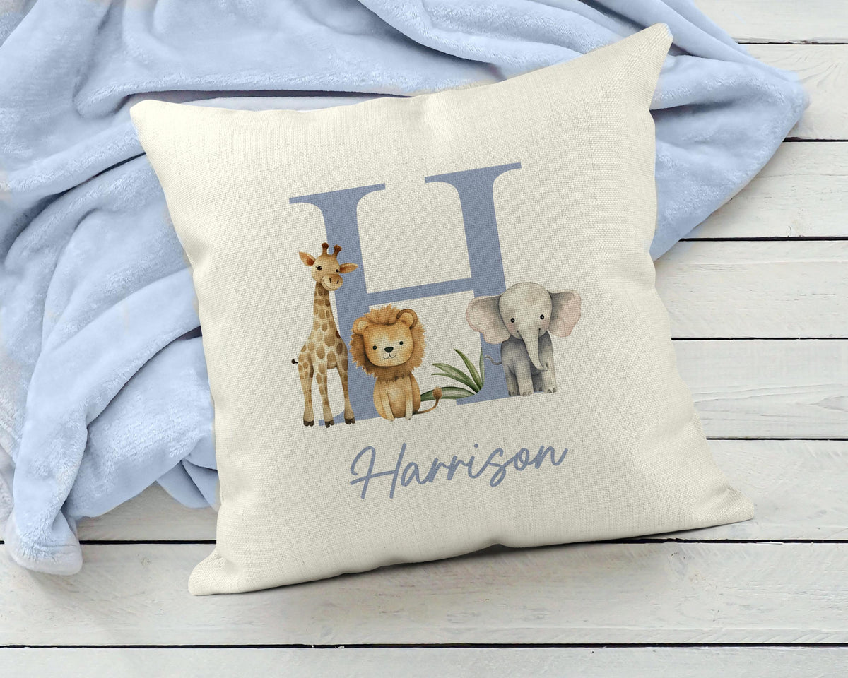 Personalised Safari Nursery Cushion