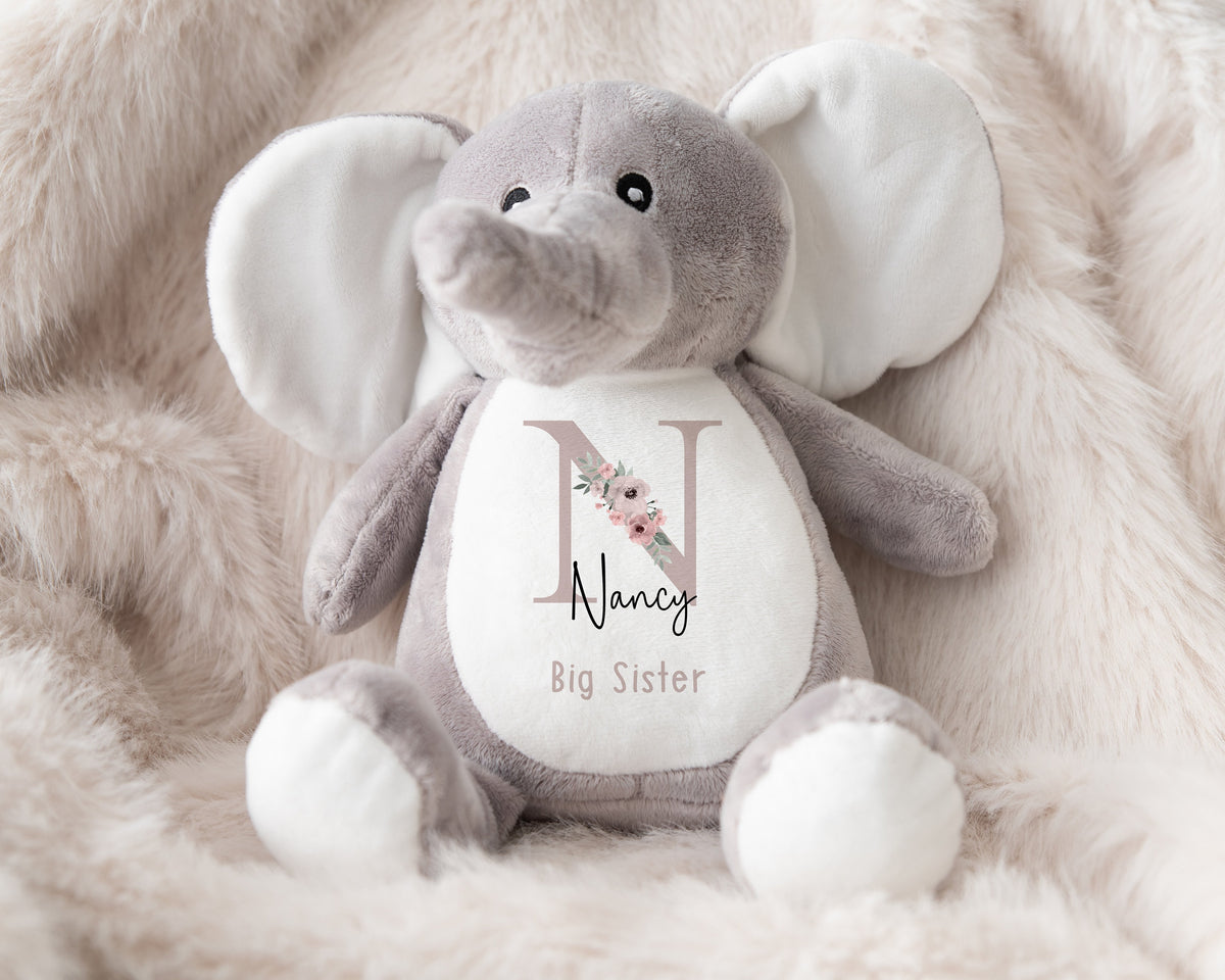 Personalised Big Sister & Little Sister Soft Toy Gift