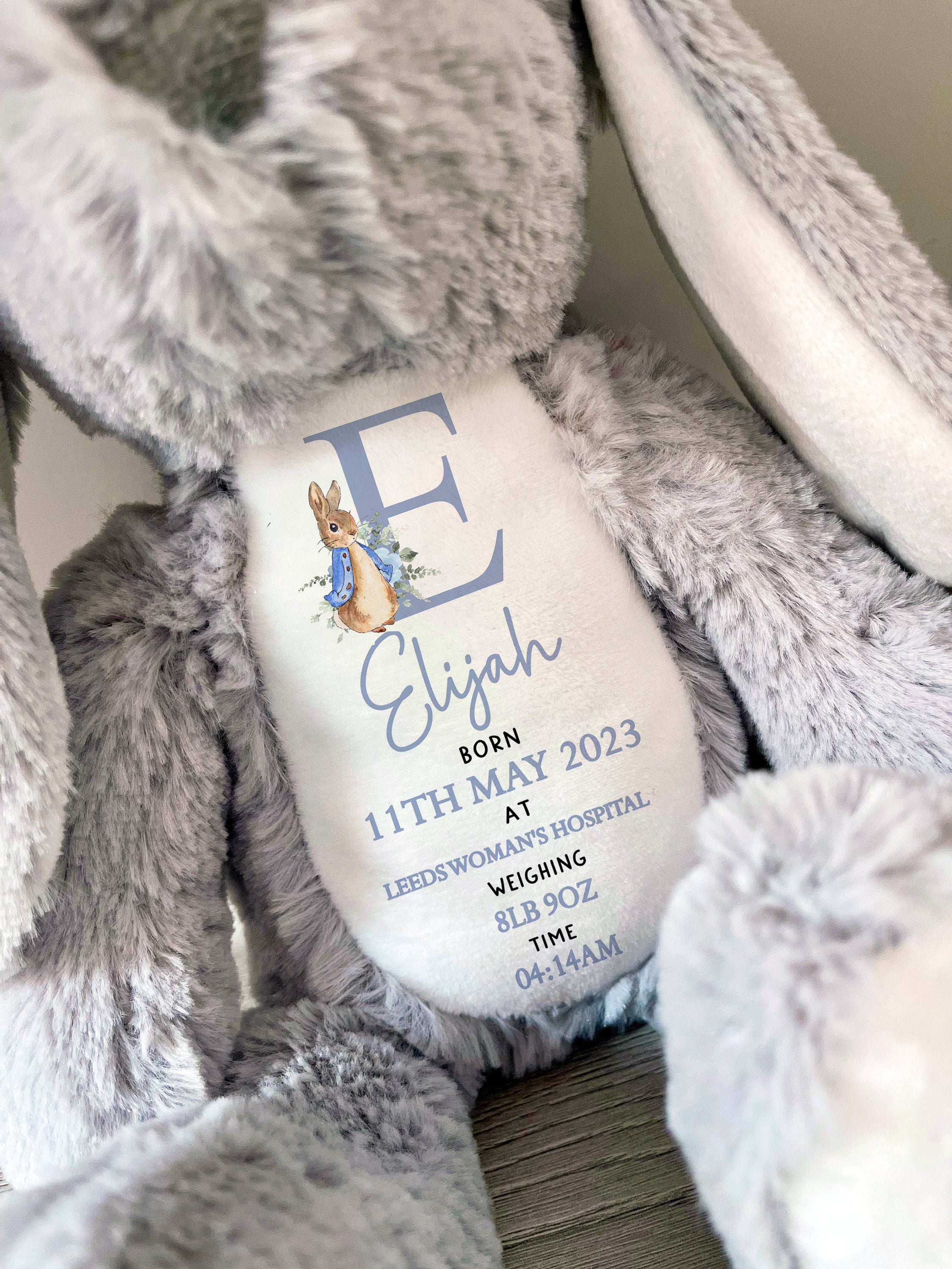 Personalised New Baby Soft Toy Gift