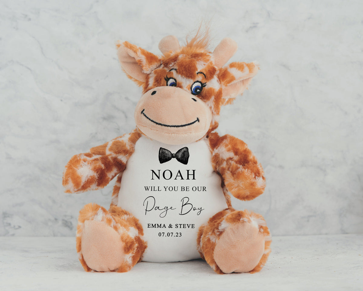 Personalised Wedding Proposal Soft Toy