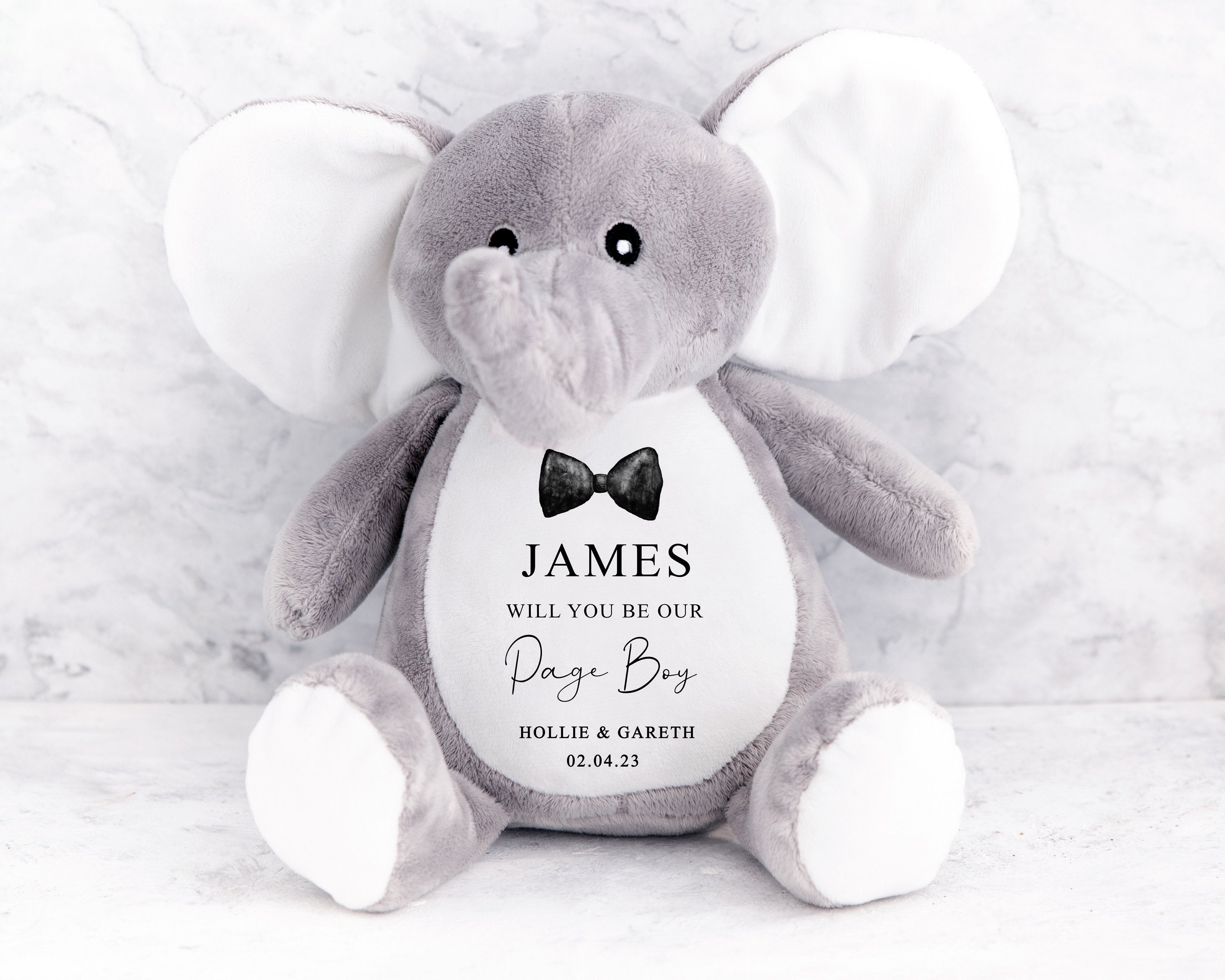 Personalised Wedding Proposal Soft Toy