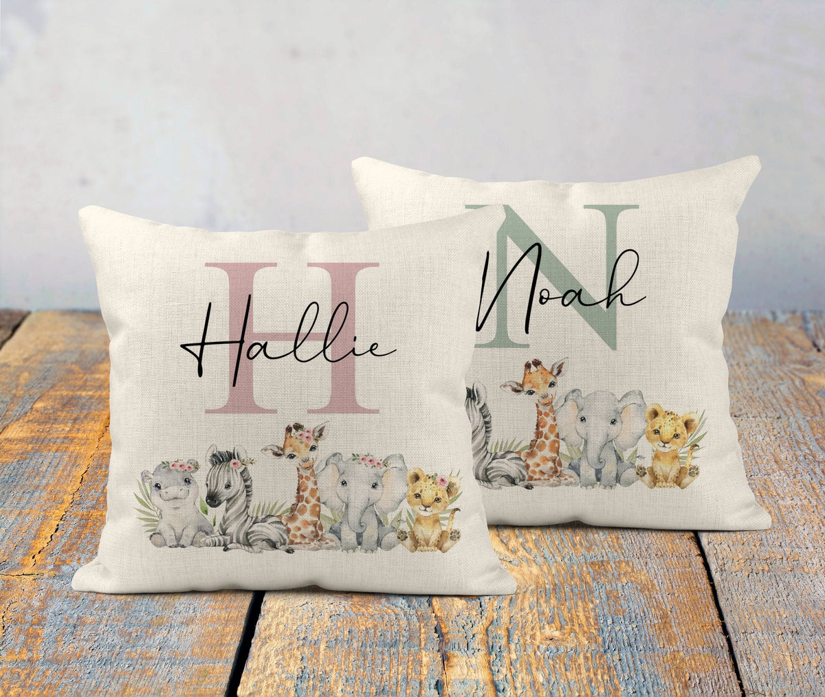 Safari Animal Nursery Cushion