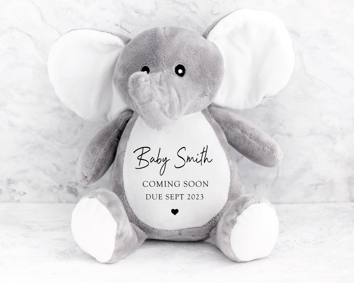 Personalised Pregnancy Announcement Soft Toy