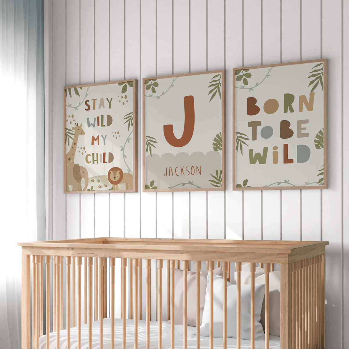 Born to Be Wild Safari Nursery Prints