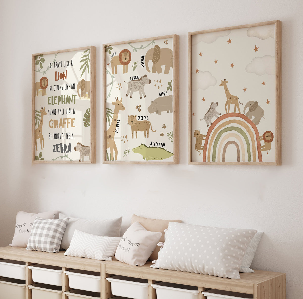 Born to Be Wild Safari Nursery Prints
