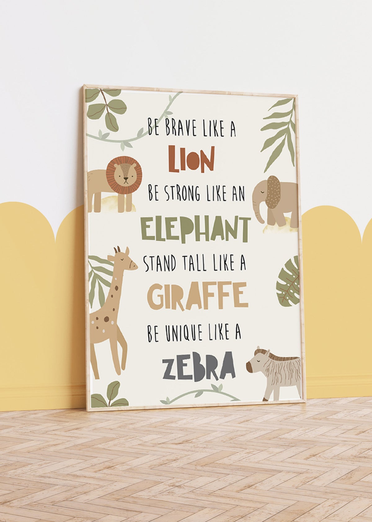 Born to Be Wild Safari Nursery Prints