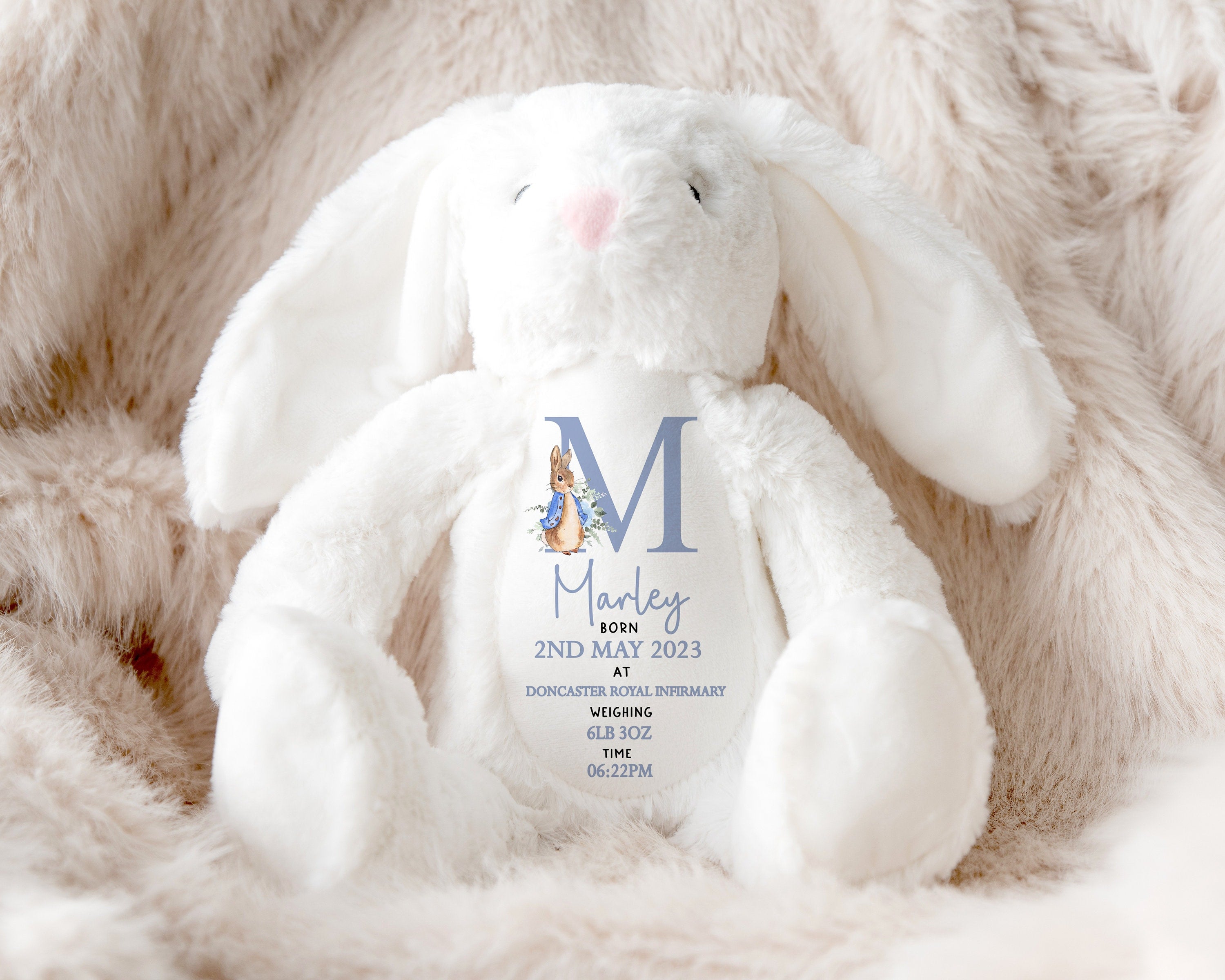 Personalised New Baby Soft Toy