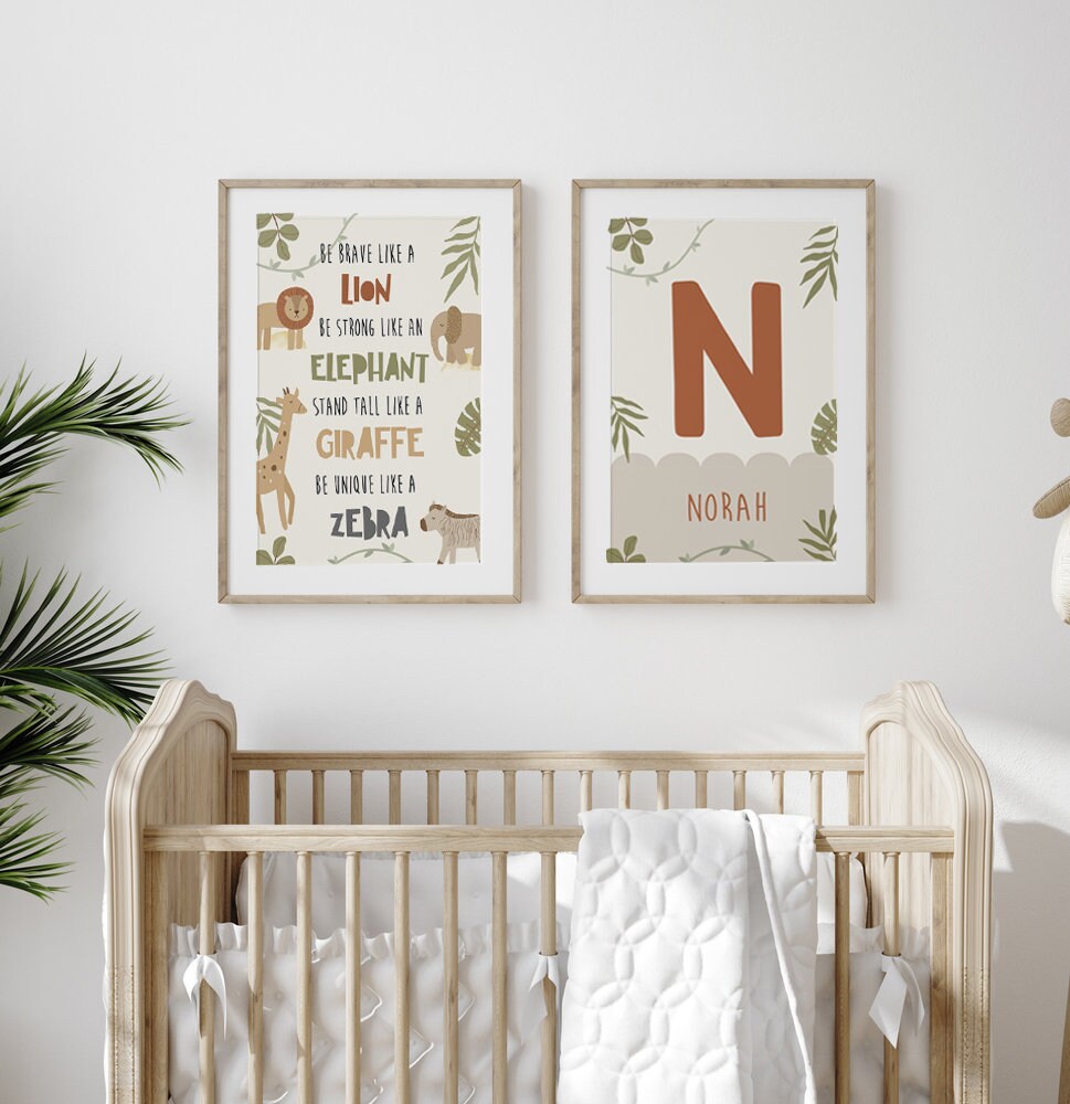 Born to Be Wild Safari Nursery Prints
