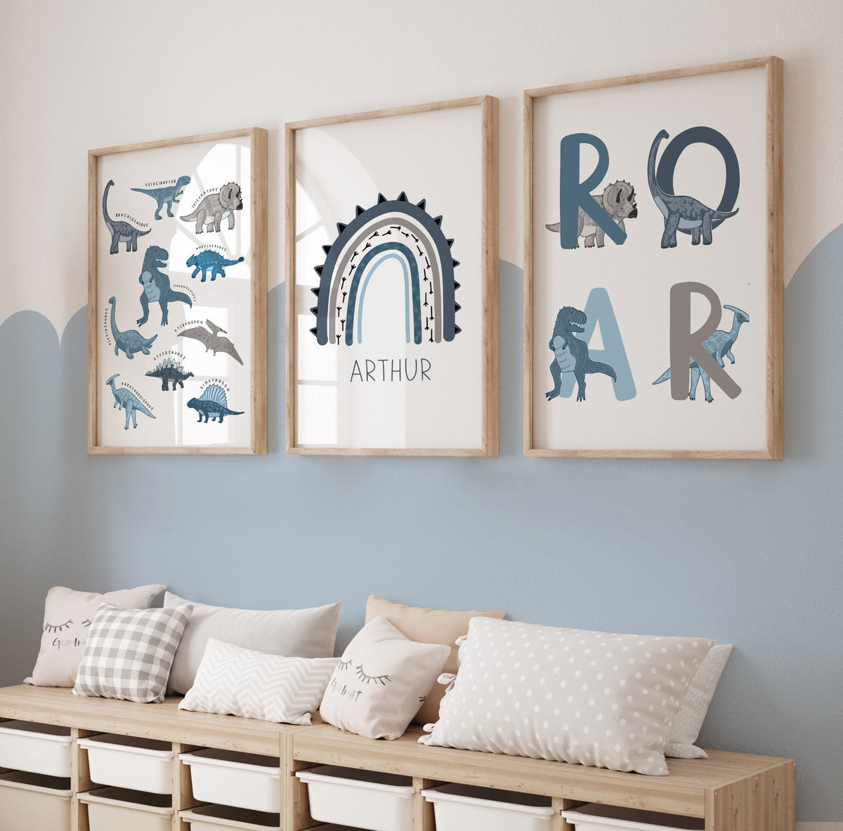 Dinosaur Nursery Prints – Set of 3