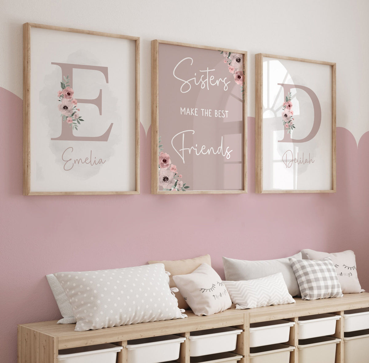 Sisters Make the Best Friends Bedroom Prints – Set of 3