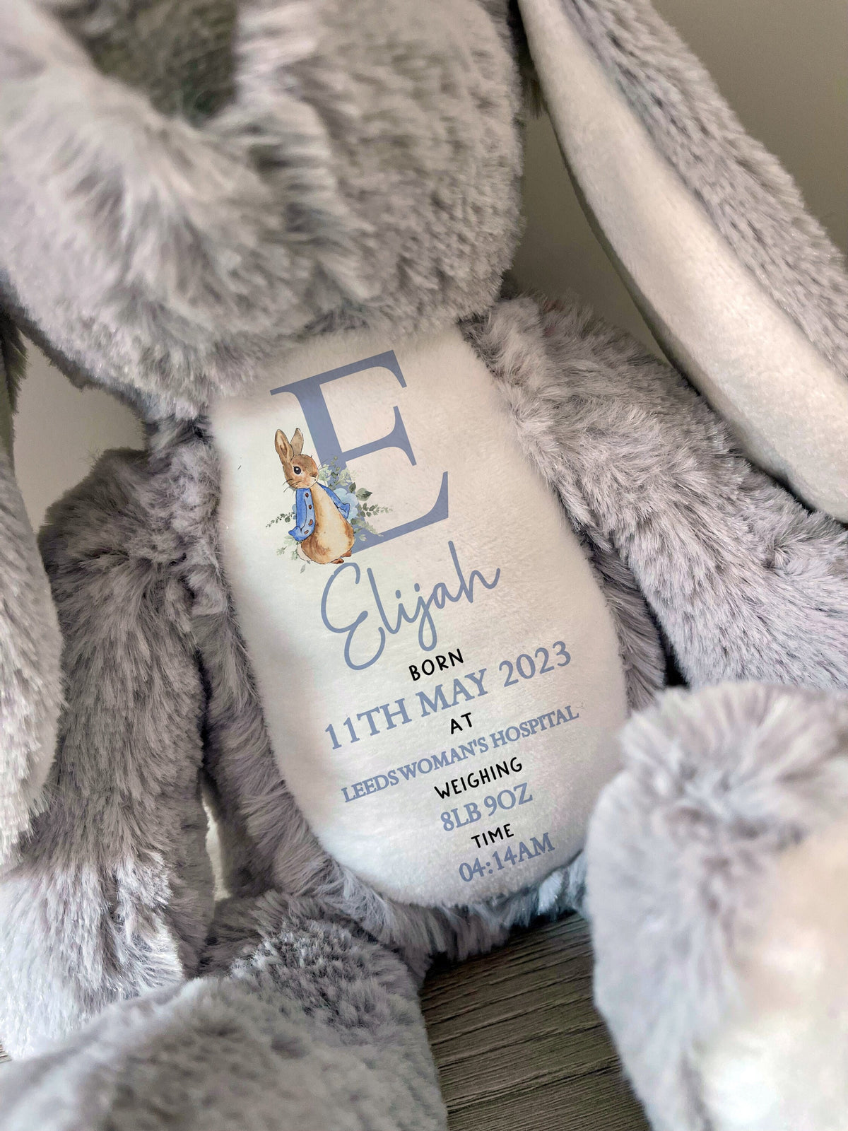 Personalised New Baby Soft Toy