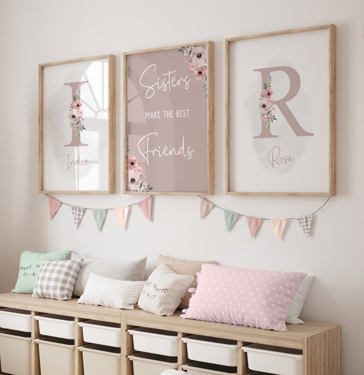 Sisters Make the Best Friends Bedroom Prints – Set of 3