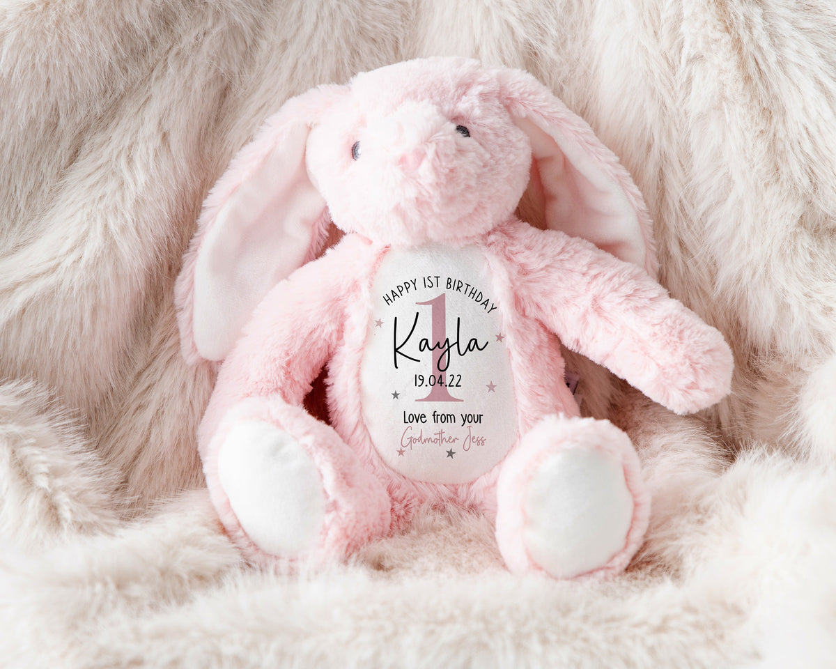 Personalised 1st Birthday Soft Toy Gift
