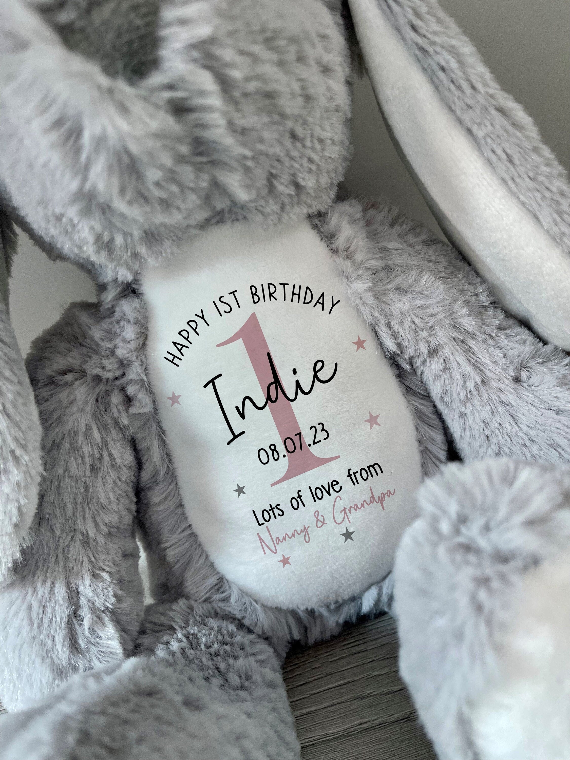 Personalised 1st Birthday Soft Toy Gift
