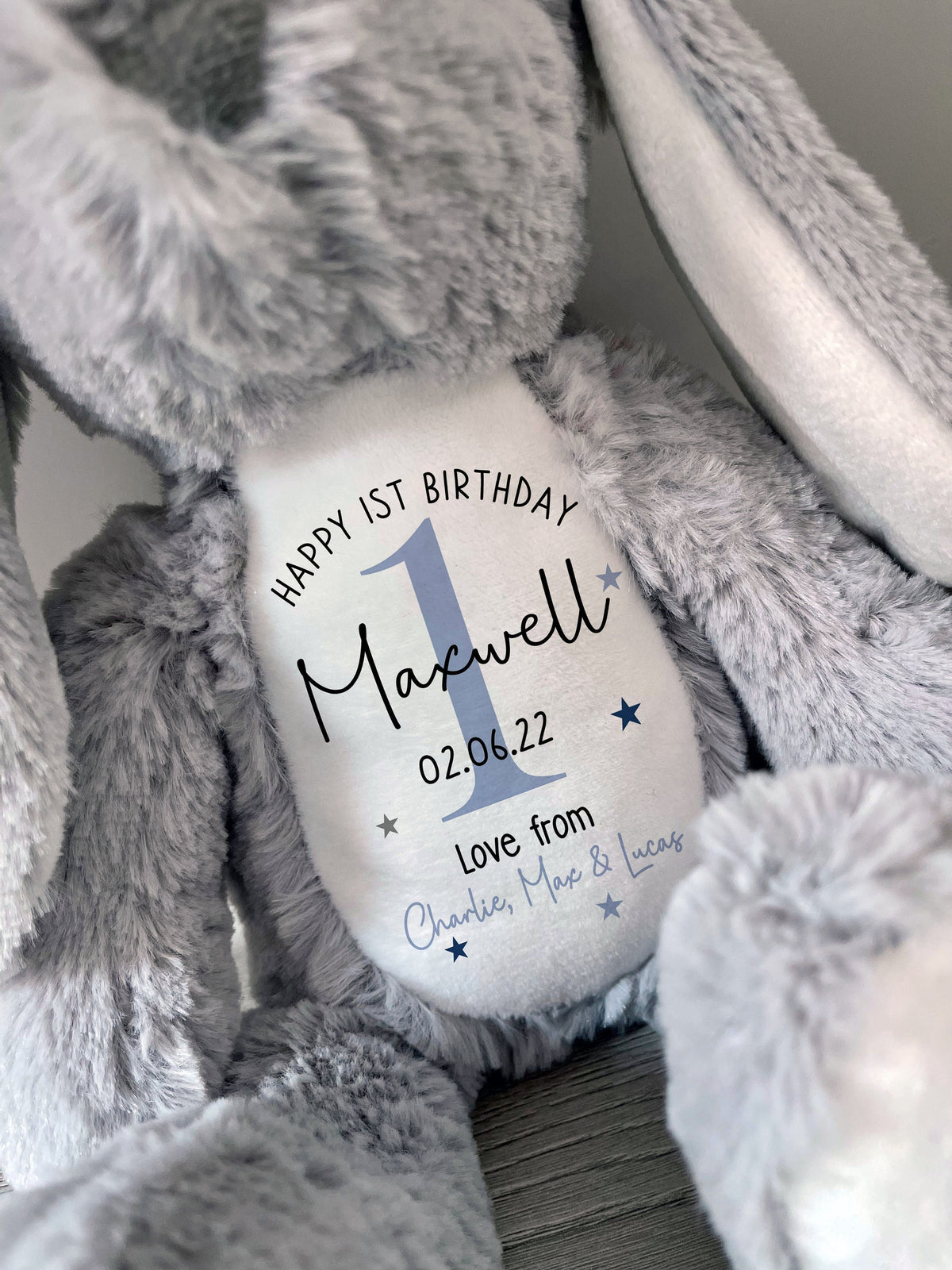 Personalised 1st Birthday Soft Toy Gift