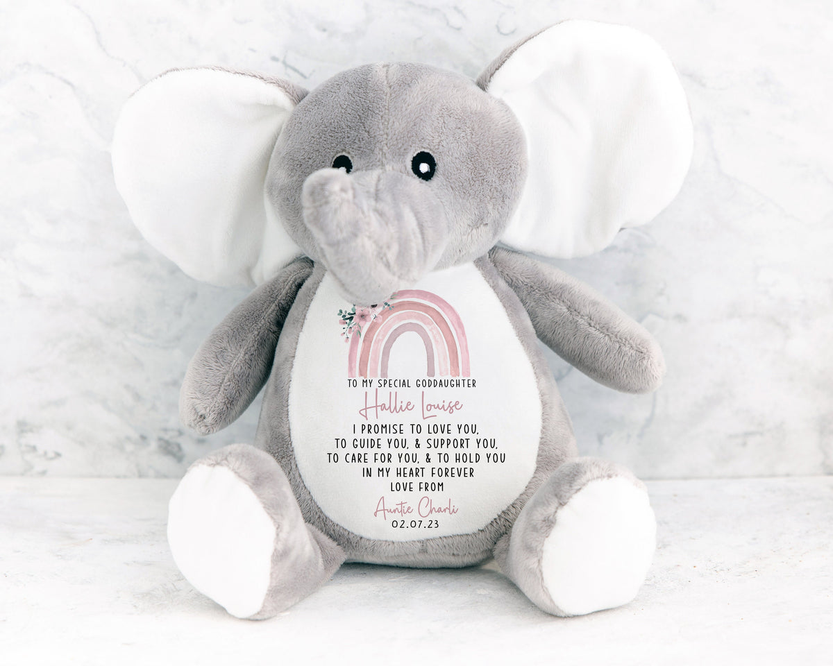 Personalised Girls’ Christening Soft Toy