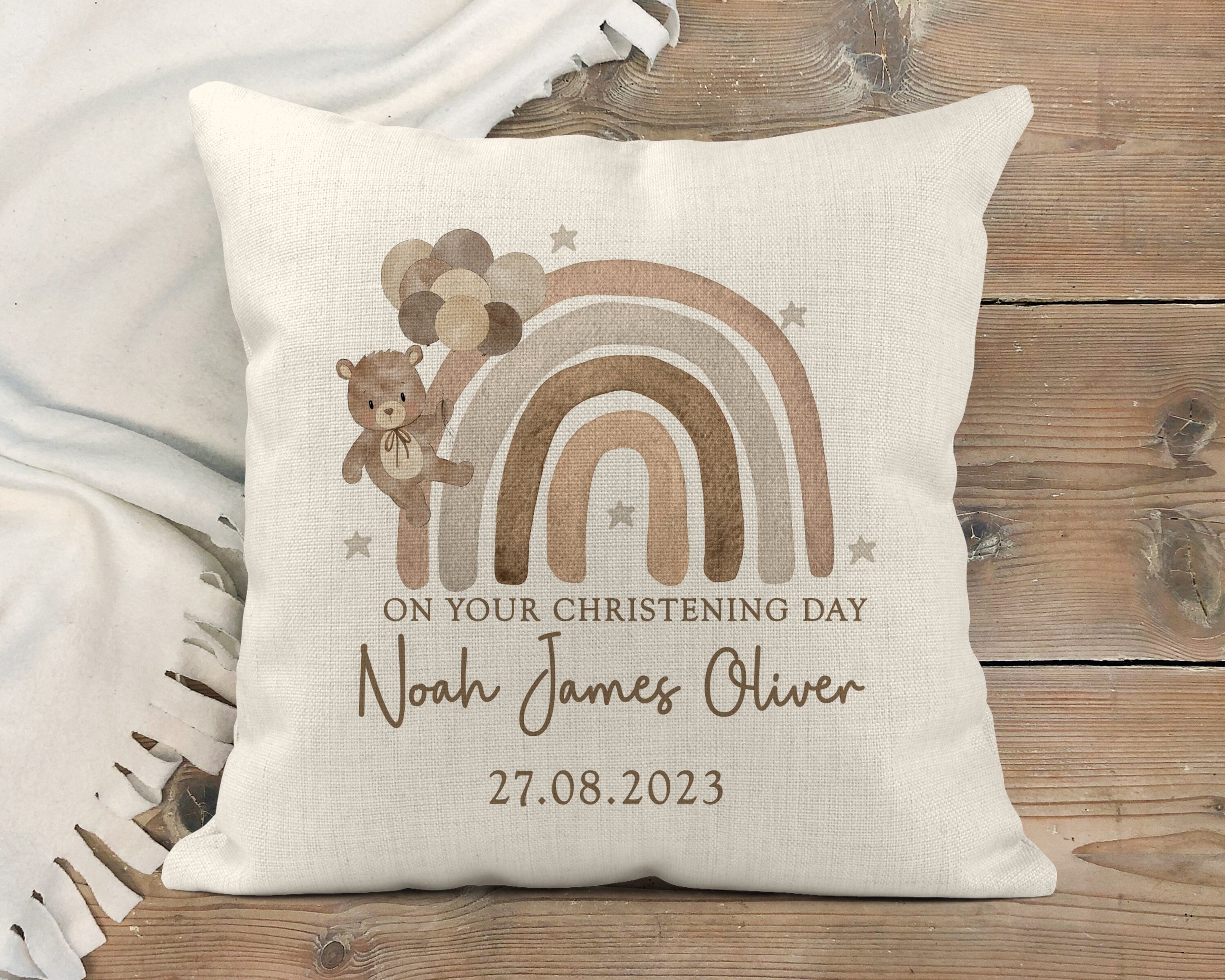 Personalised Christening & Baptism Cushion