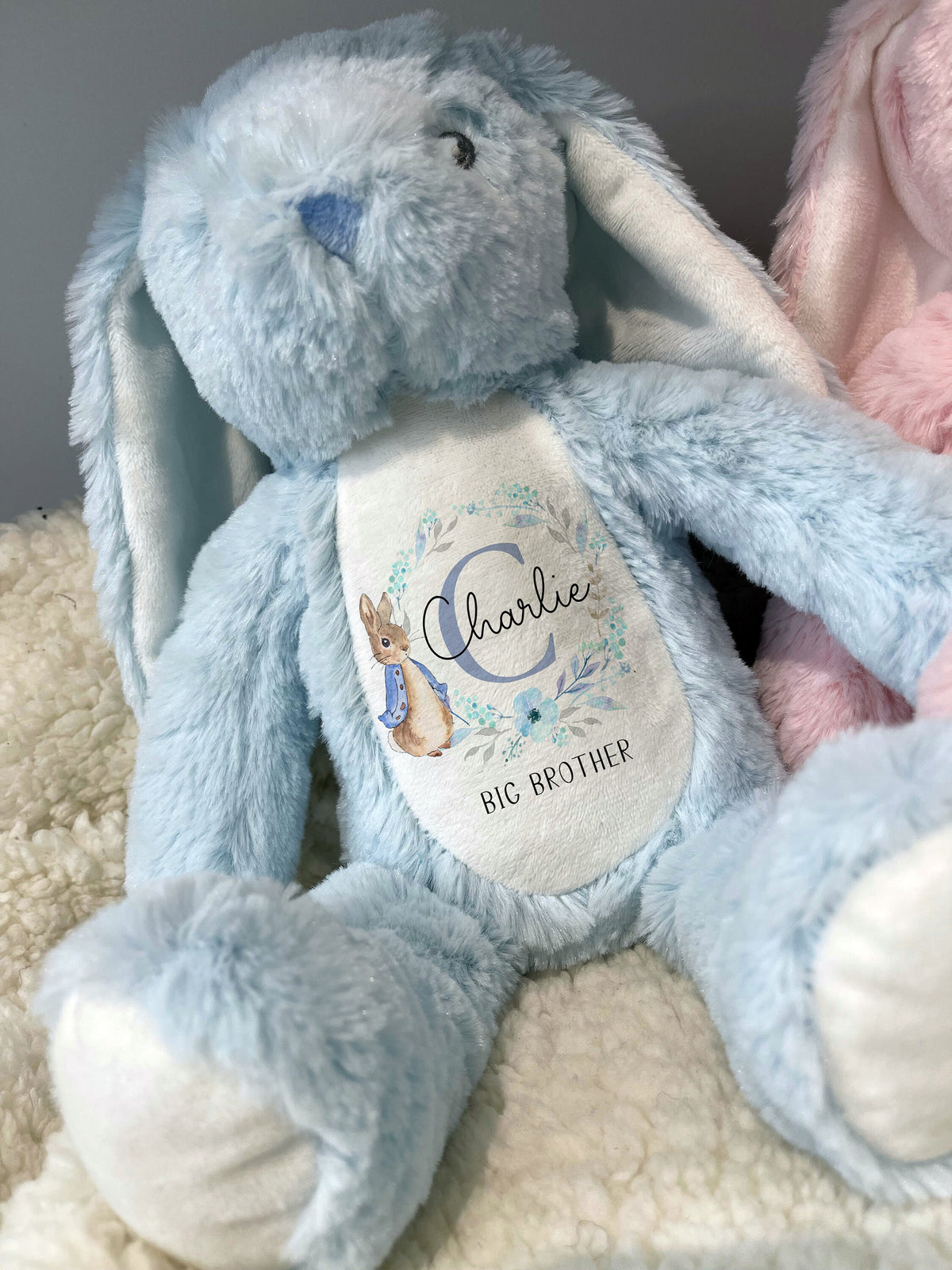 Personalised Big & Little Sibling Soft Toy
