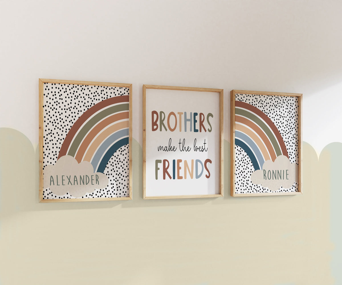 Personalised Brothers Bedroom Prints
