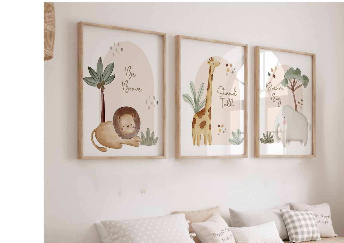 Gender-Neutral Safari Nursery Prints