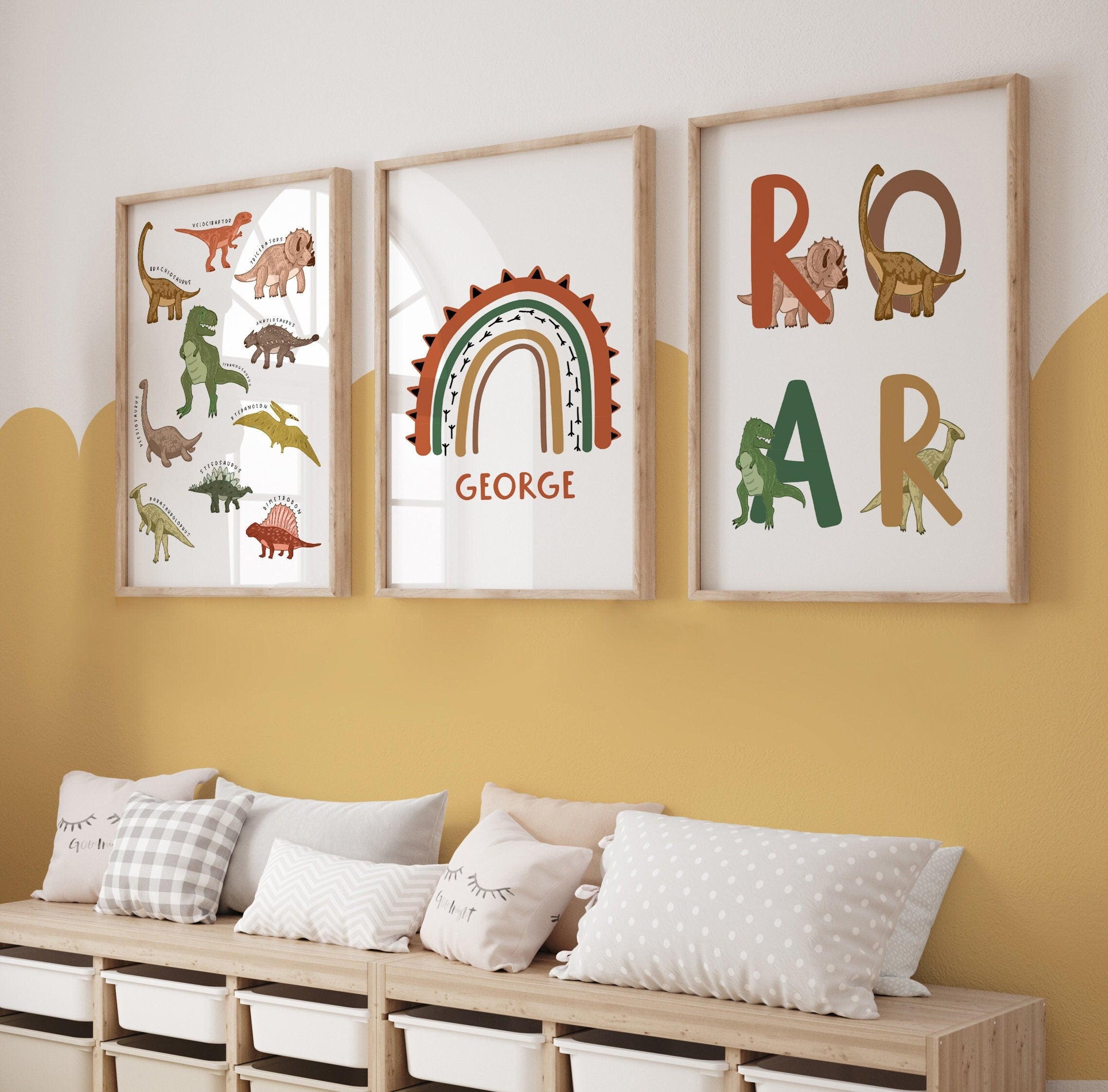 Dinosaur Nursery Prints – Set of 3