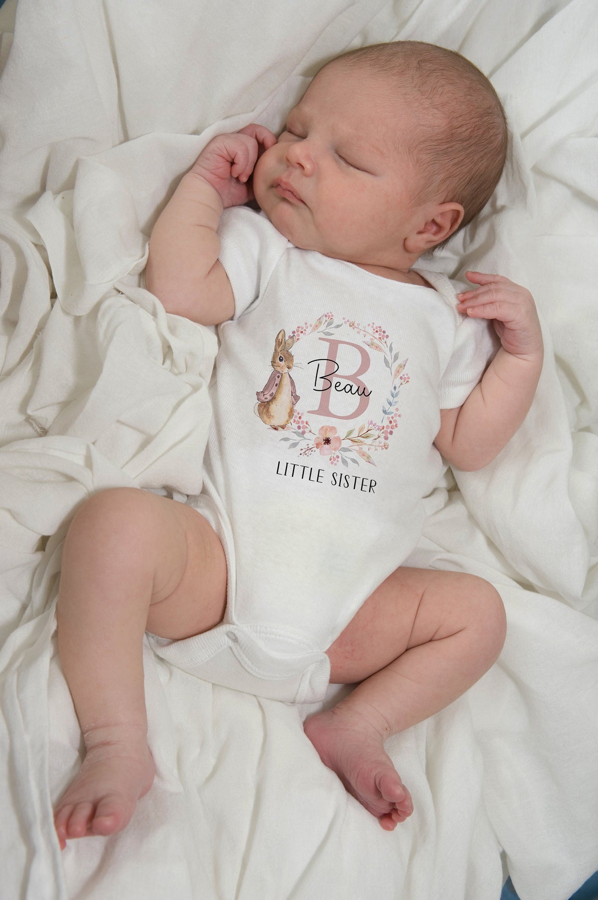 Personalised Matching Sibling T-Shirts and Baby Outfits