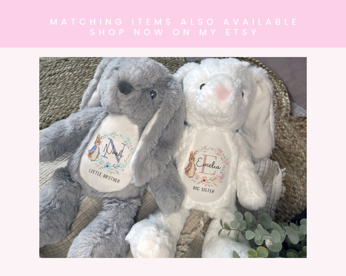 Personalised Matching Sibling T-Shirts and Baby Outfits