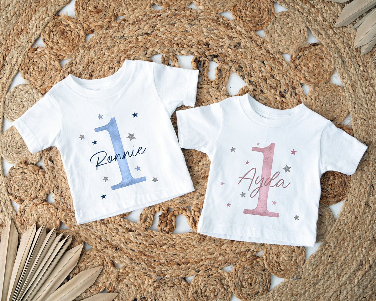 Personalised Number First Birthday T-Shirt & Outfit