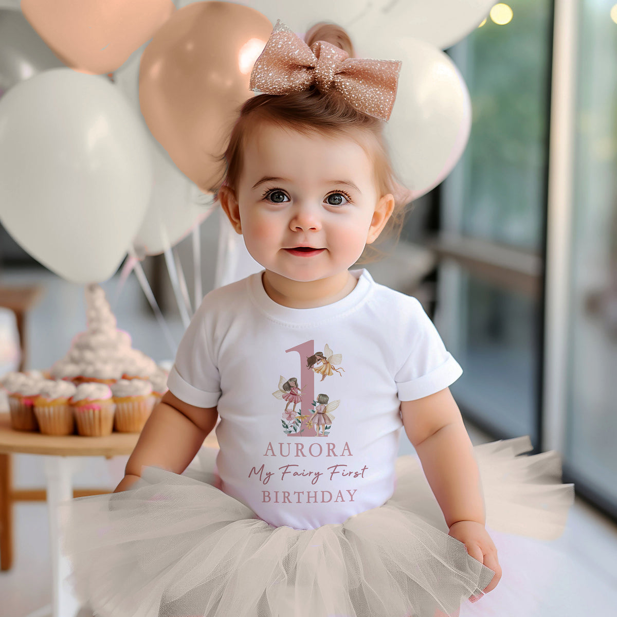 Personalised Fairy First Birthday T-Shirt & Outfit