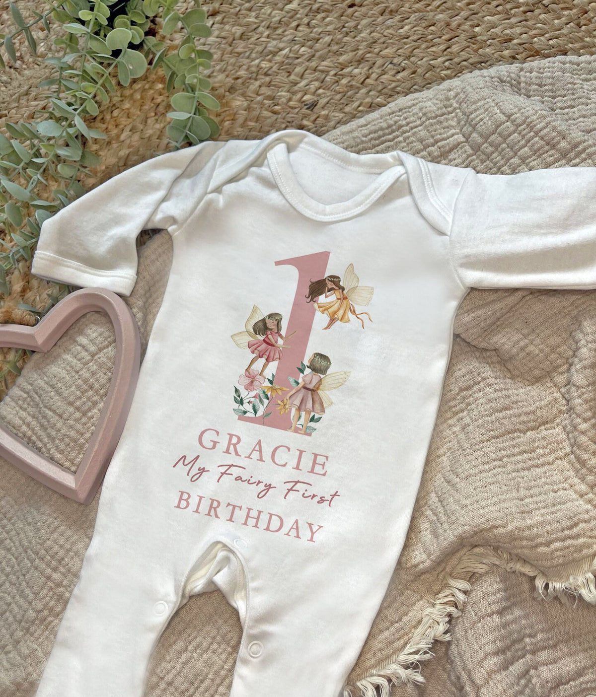 Personalised Fairy First Birthday T-Shirt & Outfit