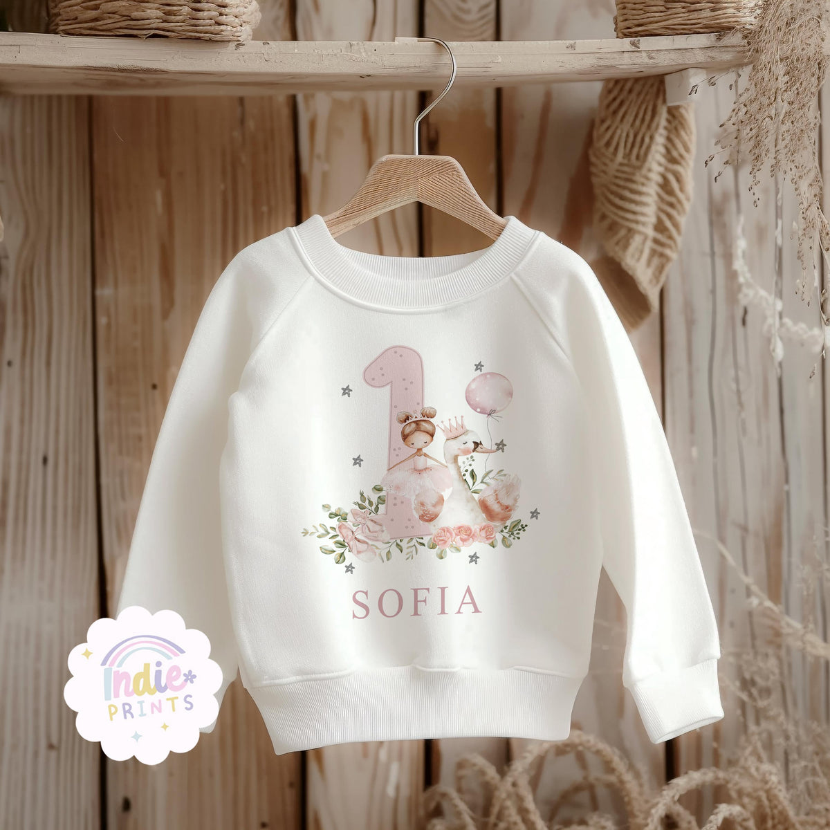 Personalised Ballerina First Birthday T-Shirt & Sweatshirt