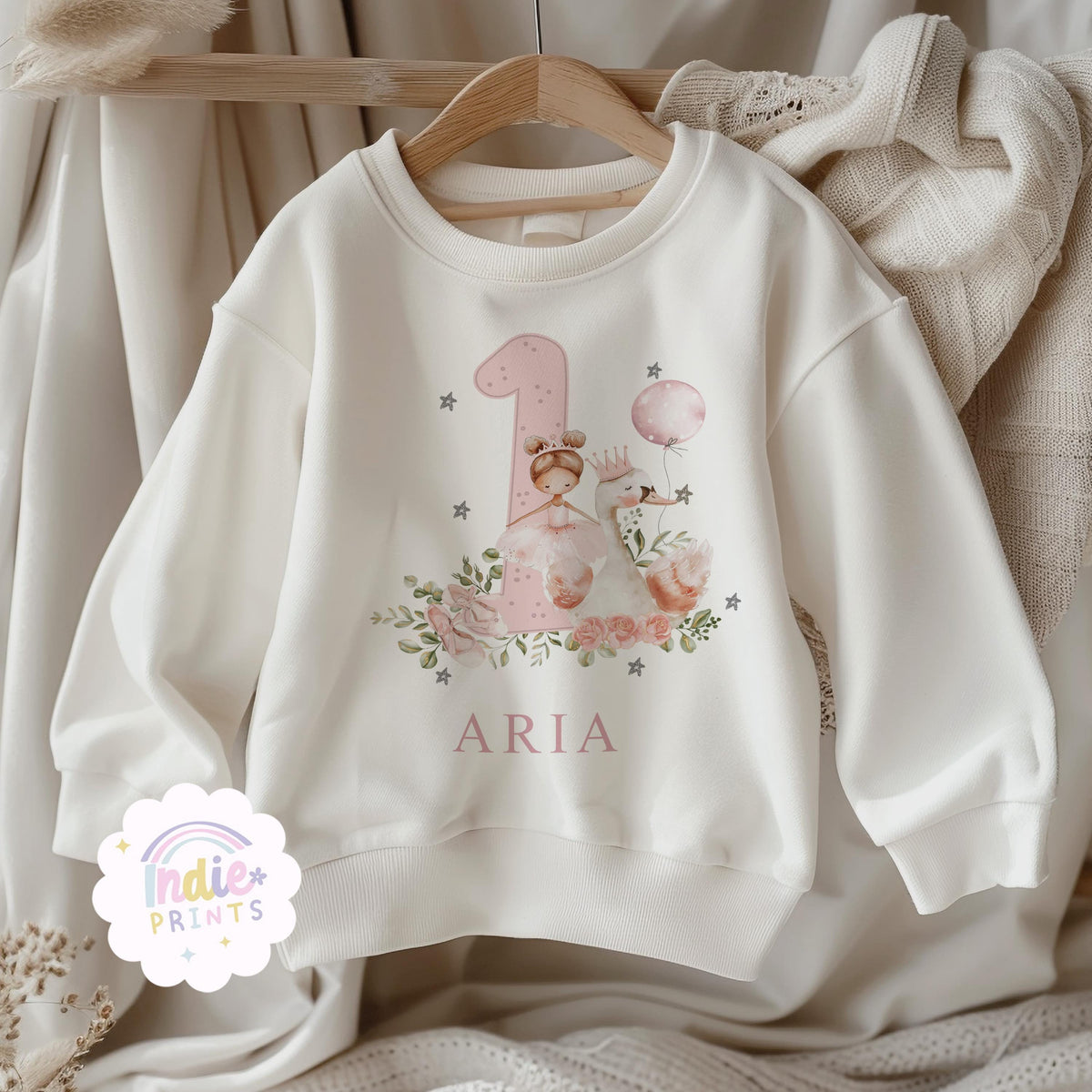 Personalised Ballerina First Birthday T-Shirt & Sweatshirt