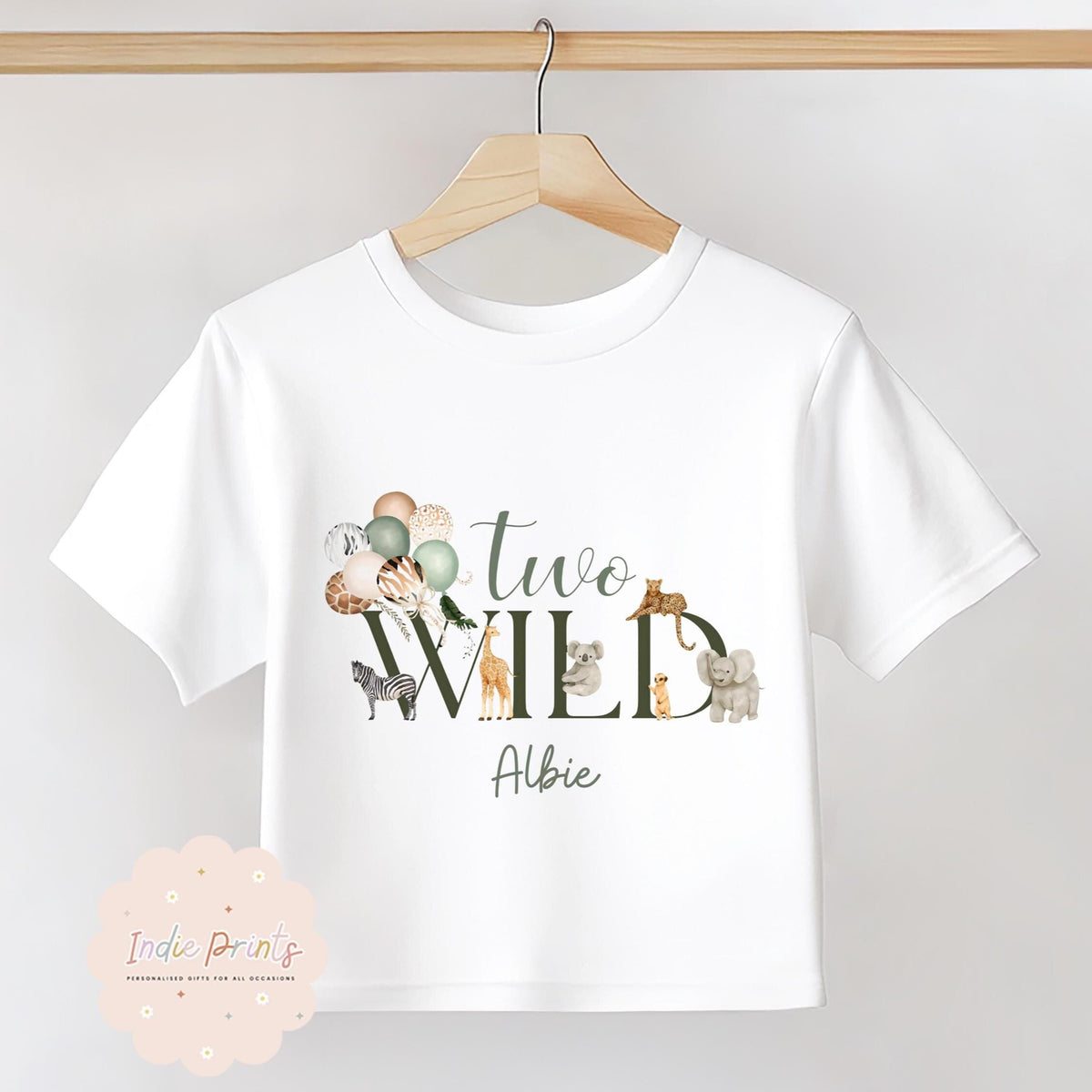 Personalised Two Wild Second Birthday T-Shirt & Pyjamas