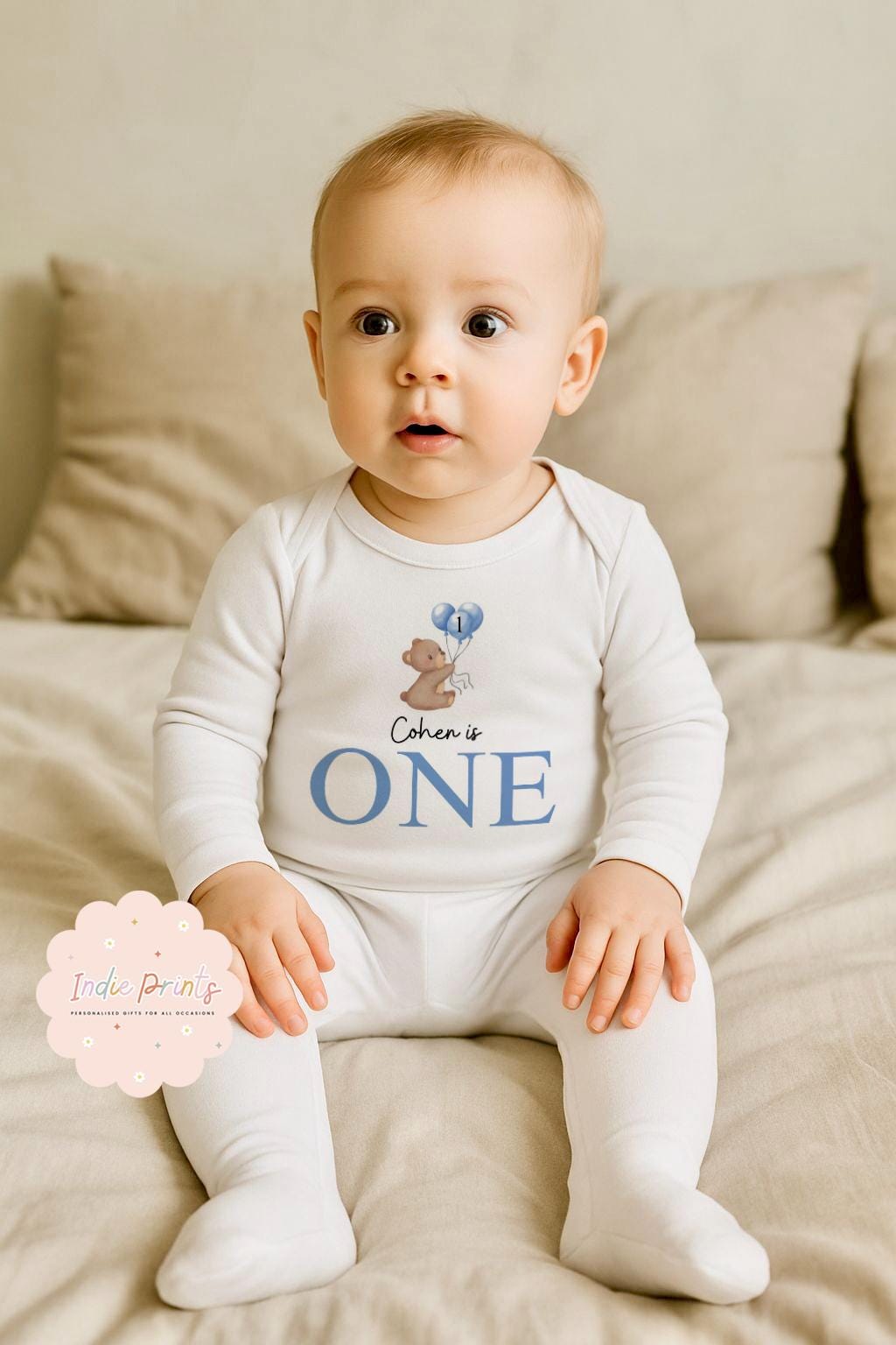 Personalised First Birthday Teddy Bear Outfit