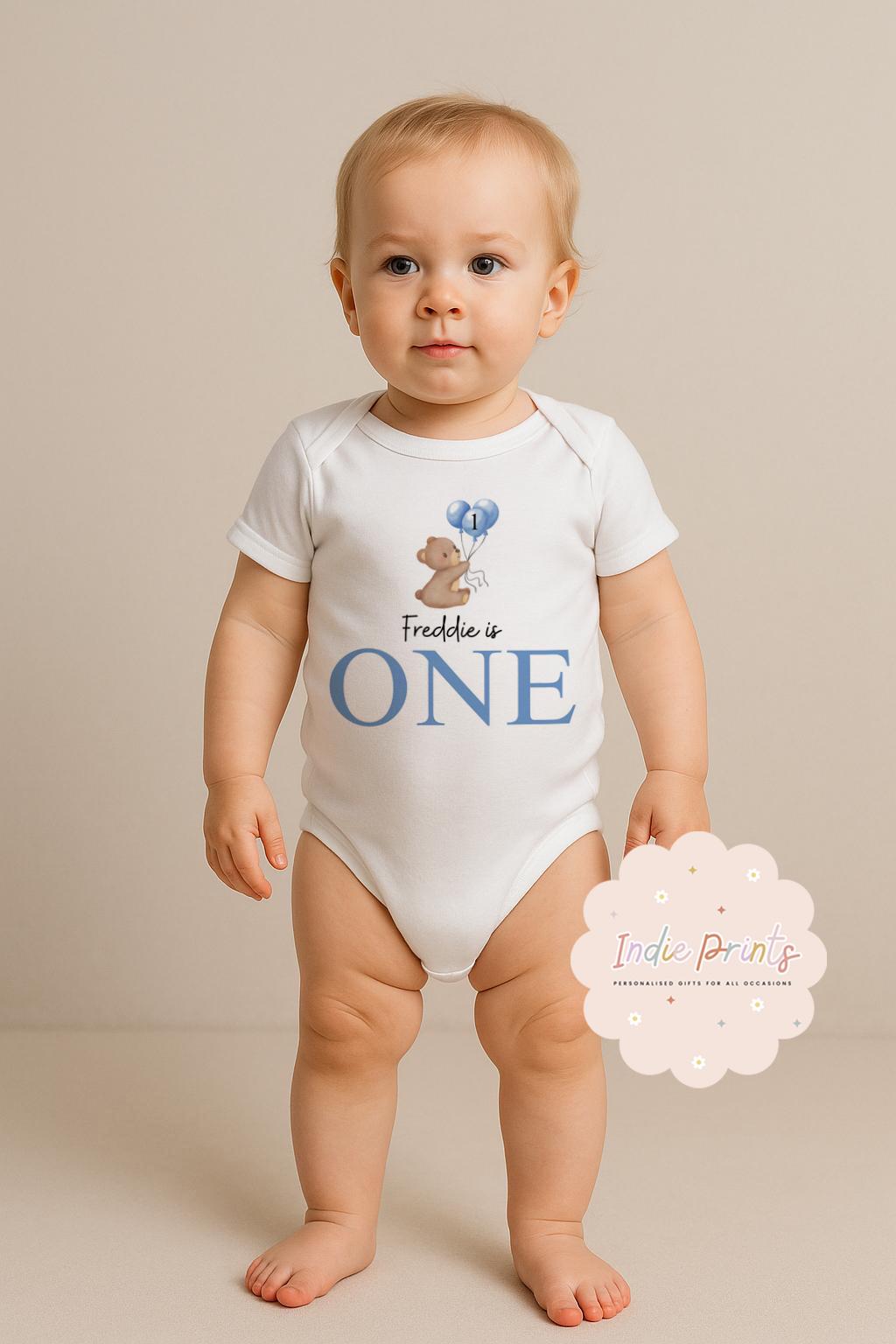Personalised First Birthday Teddy Bear Outfit