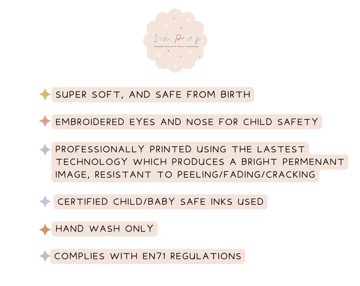 Personalised First Birthday Keepsake Soft Toy