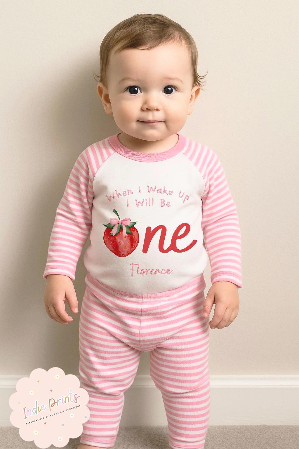Personalised Berry First Birthday Pyjamas