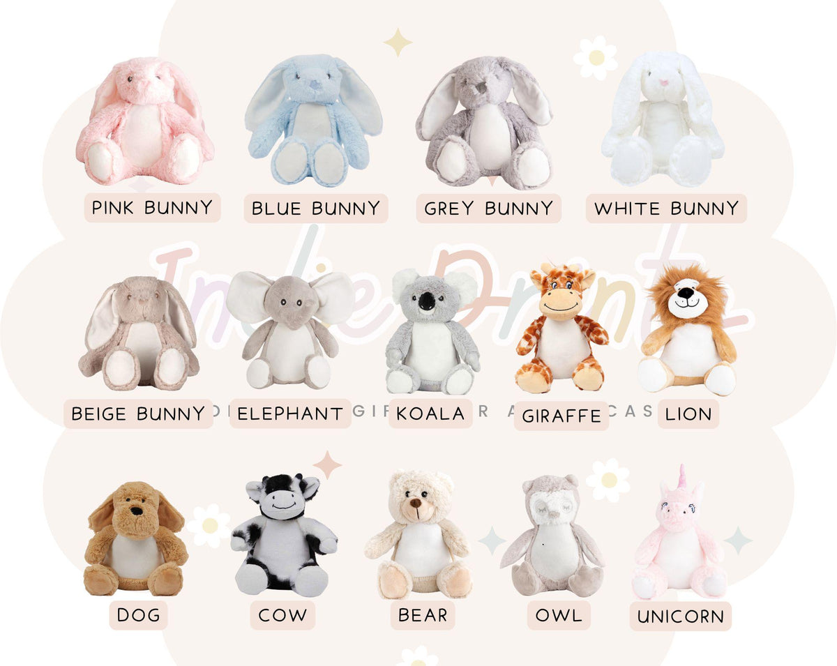 Personalised First Birthday Keepsake Soft Toy