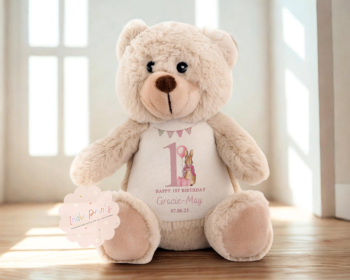 Personalised First Birthday Keepsake Soft Toy
