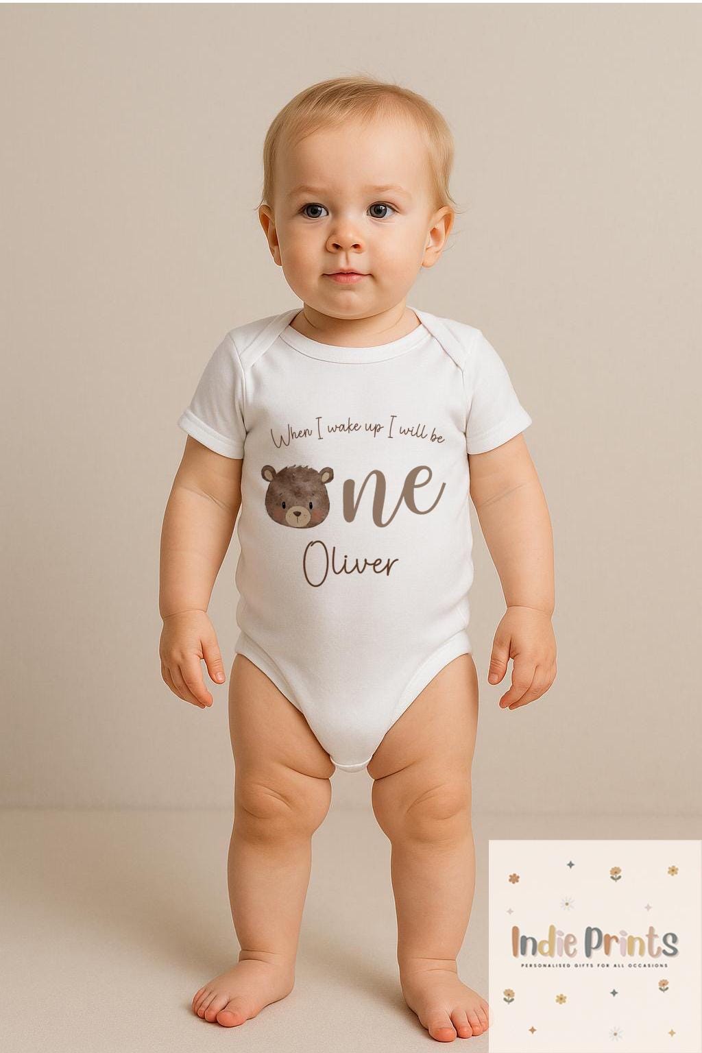 Personalised ‘Beary’ First Birthday Pyjamas & Outfit