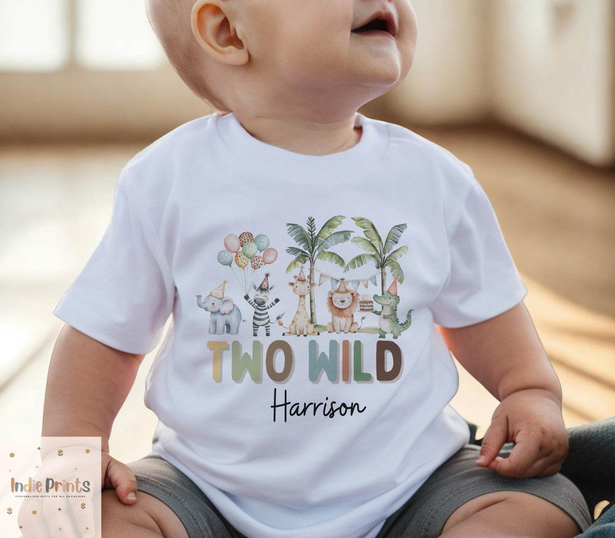 Personalised Two Wild Second Birthday T-Shirt