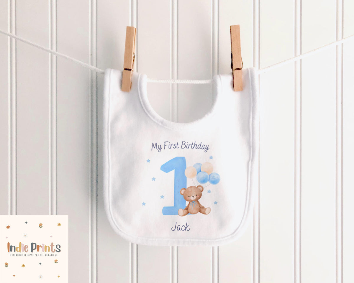 Personalised Teddy Bear First Birthday T-Shirt & Outfit